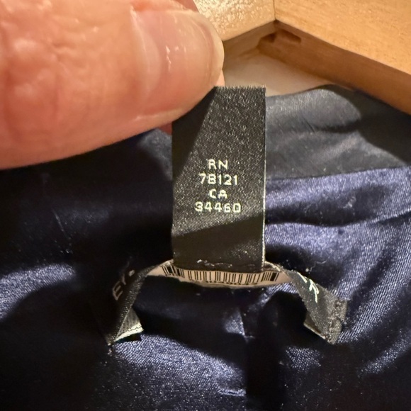 Eileen Fisher Navy Italian fabric Blazer size 8 - Picture 5 of 9